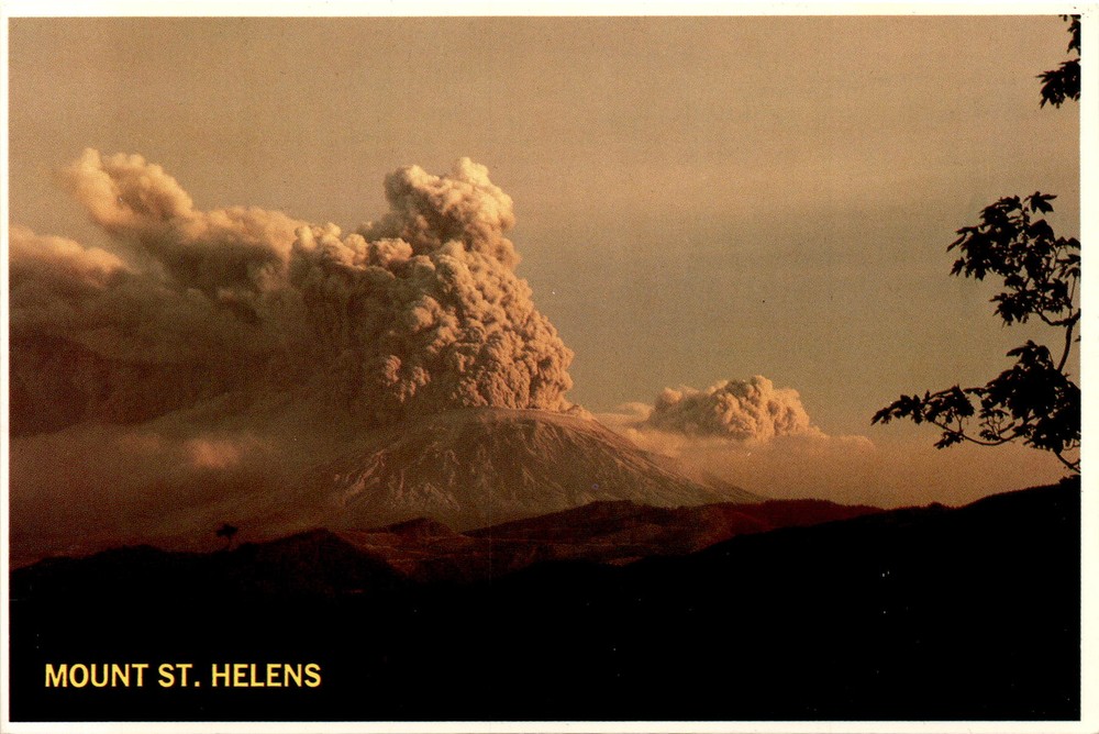 MOUNT ST. HELENS, WASHINGTON, eruption May 18, 1980, Postcard