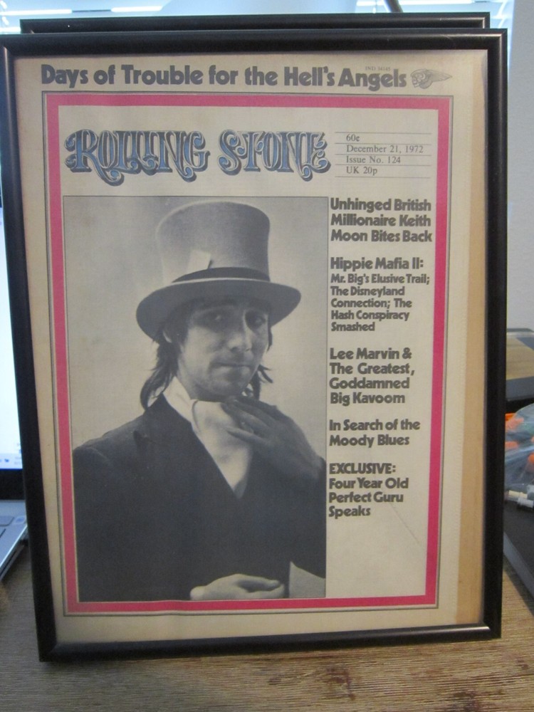 Vintage Rolling Stone Magazine #124 December 21, 1972 Keith Moon 