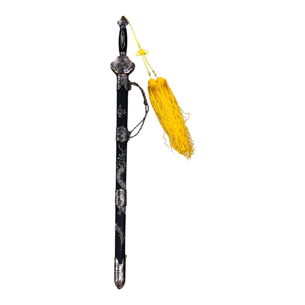 Tai Chi Asian Zing Hero Sword Brown Wooden Practice Weapon  