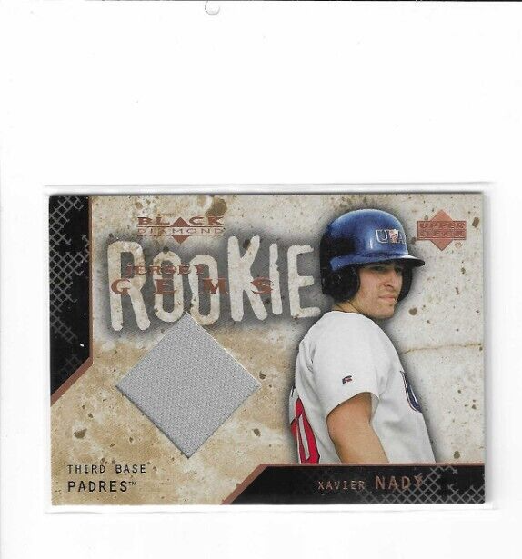2000 Black Diamond Rookie Jersey Gems Xavier Nady #132 San Diego Padres