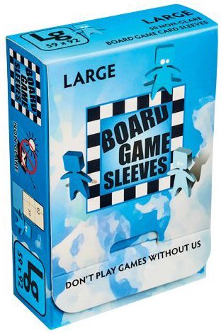 Large Boad Game Sleeves (50ct) - Clear Arcane Tinmen GAMING SUPPLY BRAND NEW