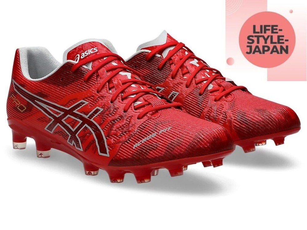 ASICS DS Light Acros Pro 3 Soccer Cleats in Classic Red/White for Men