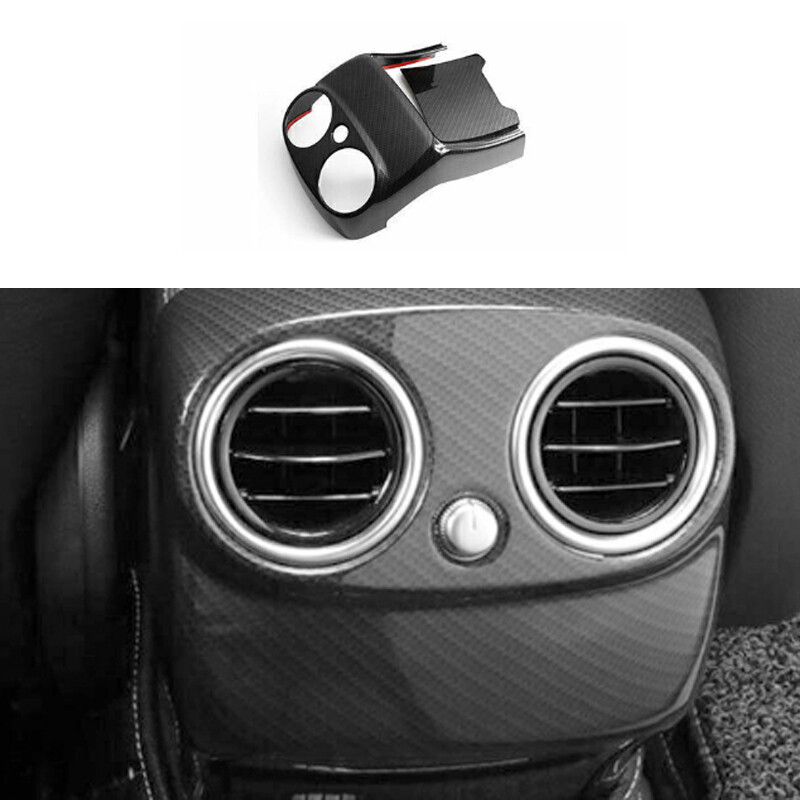 Carbon Fiber Rear AC Air Outlet Vent Cover Trim For Benz E-Class W213 2017-2023