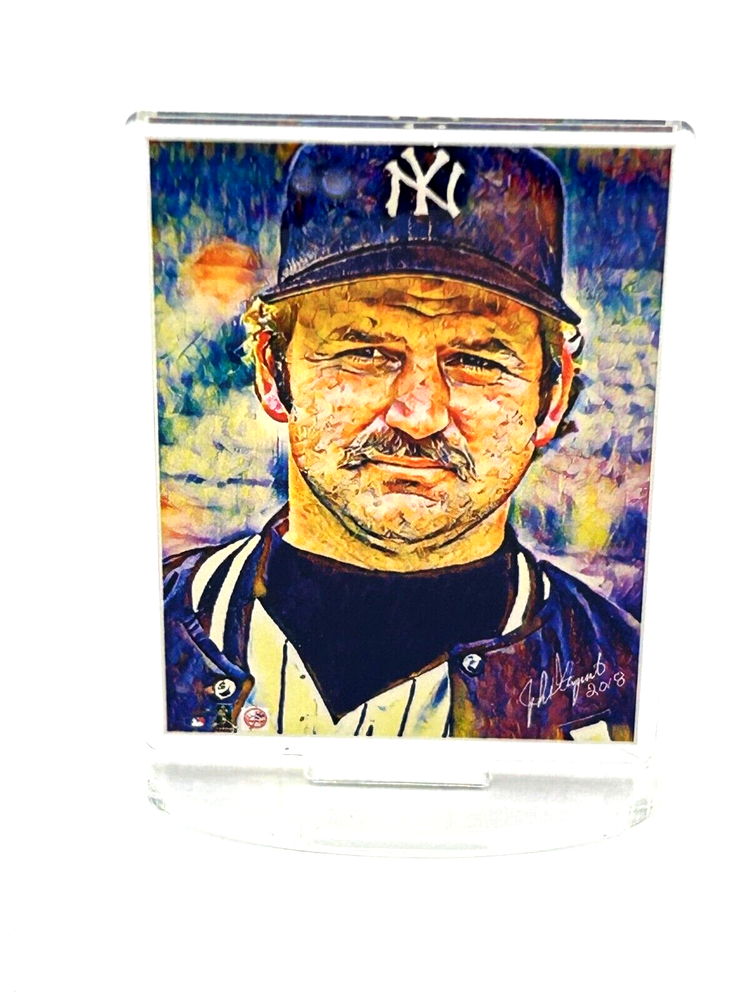 New York Yankees Thurman Munson artwork acrylic portrait-Classic CAPTAIN