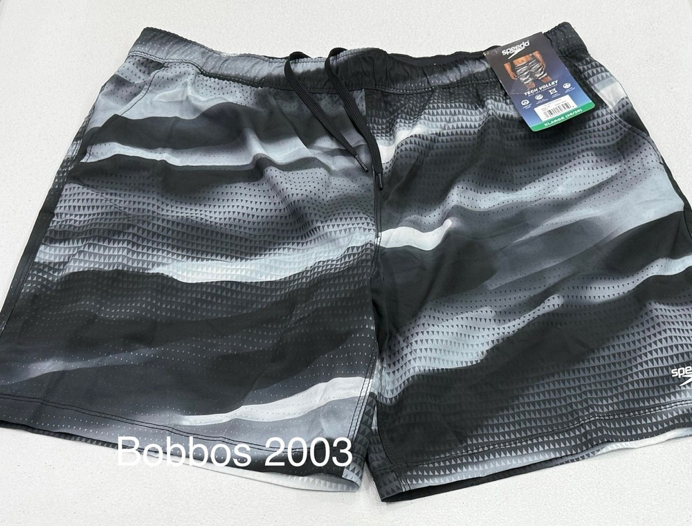 Speedo Men's Hydro Tech Volley Swim Shorts, Dark Grey, Size XL
