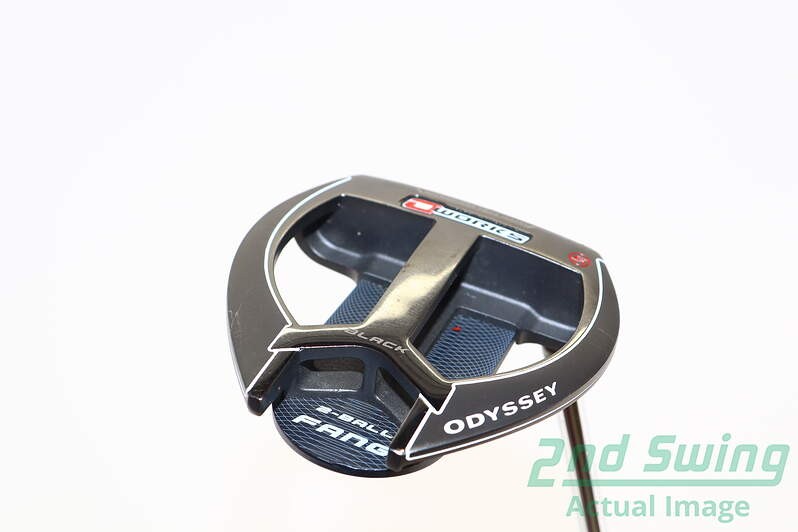 Odyssey O-Works Black 2-Ball Fang S Putter Steel Right 34.25in