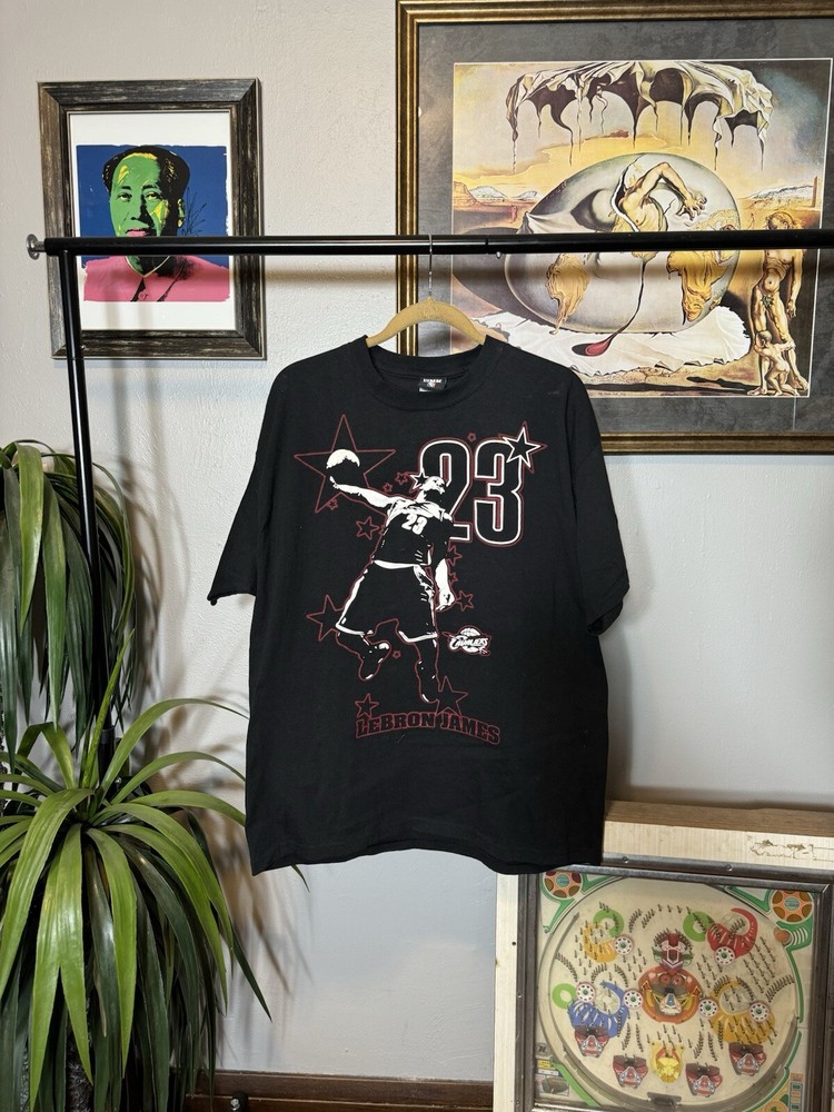 LeBron James Cleveland Cavaliers T-Shirt Jersey Vintage Y2K Size XL