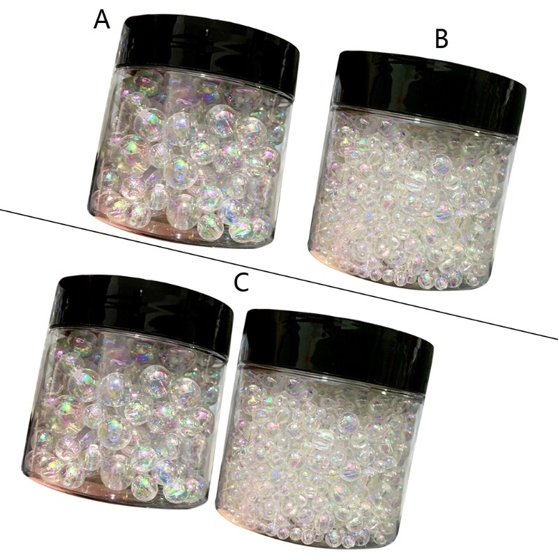 UV Resin Iridescent Water Droplet Bubble Beads for Crafts