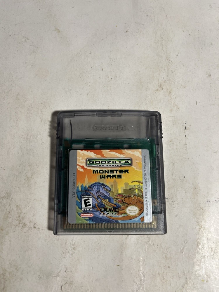 Godzilla the Series Monster Wars Nintendo Gameboy Color GBC Tested