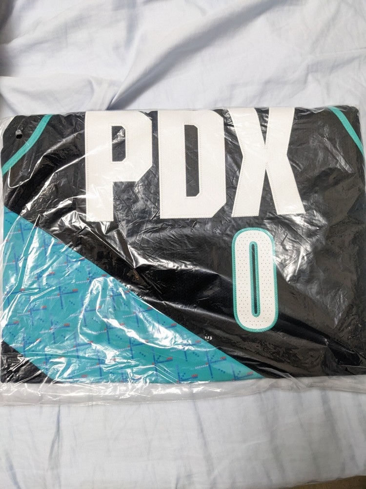Damian Lillard Portland Blazers PDX Nike City Edition Jersey Authentic Large 48