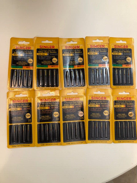 10 Vtg Packs Singer Sewing Machine Touch Sew Needles Ball Point Style 2045 New
