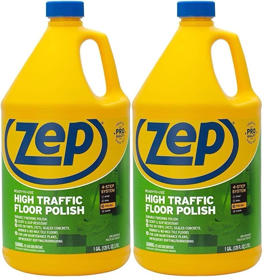 128 Oz. High-Traffic Floor Polish (2-Pack)