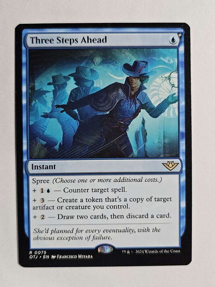 Three Steps Ahead Outlaws of Thunder Junction MTG Regular Card  