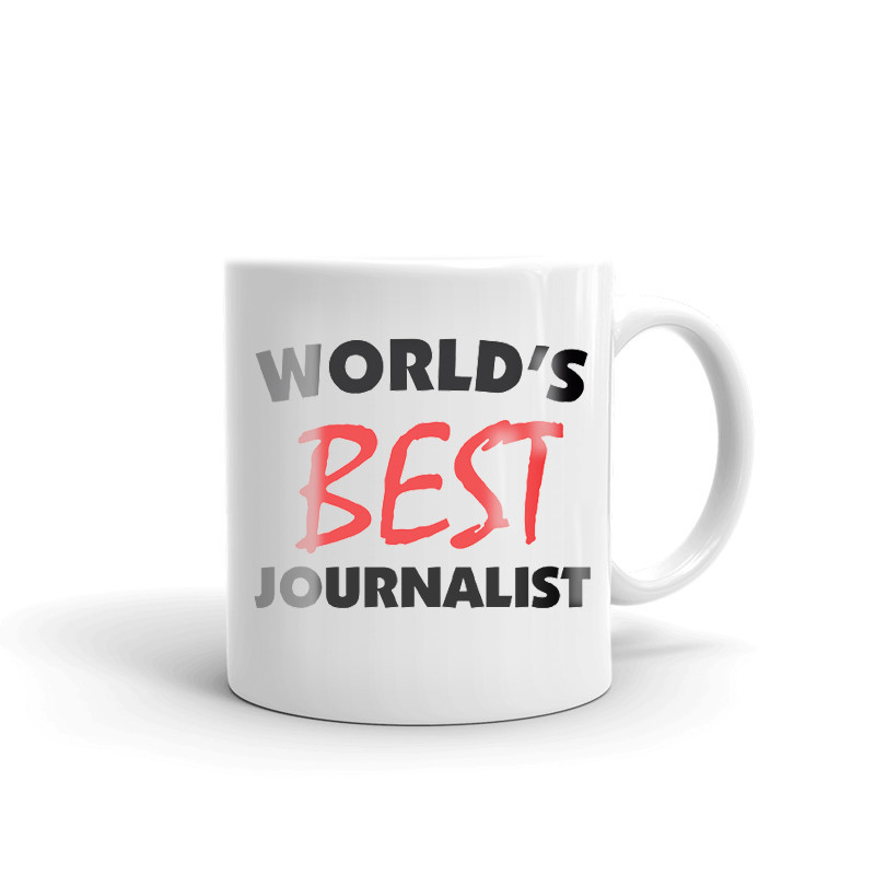 World's Best Journalist Coffee Tea Ceramic Mug Office Work Cup Gift