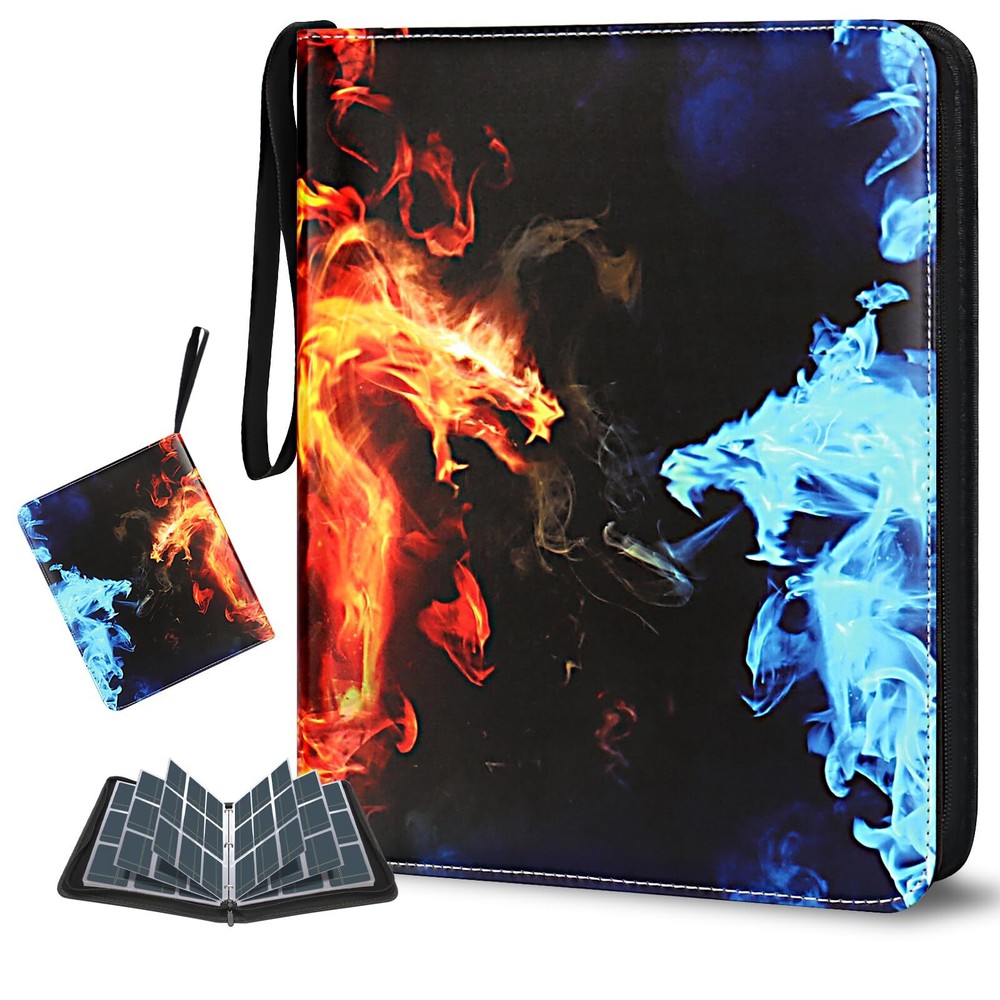 Переплетчик карт для Pokemon 900 карманов, папка для коллекционных карт 9 карманов спортивные карты...