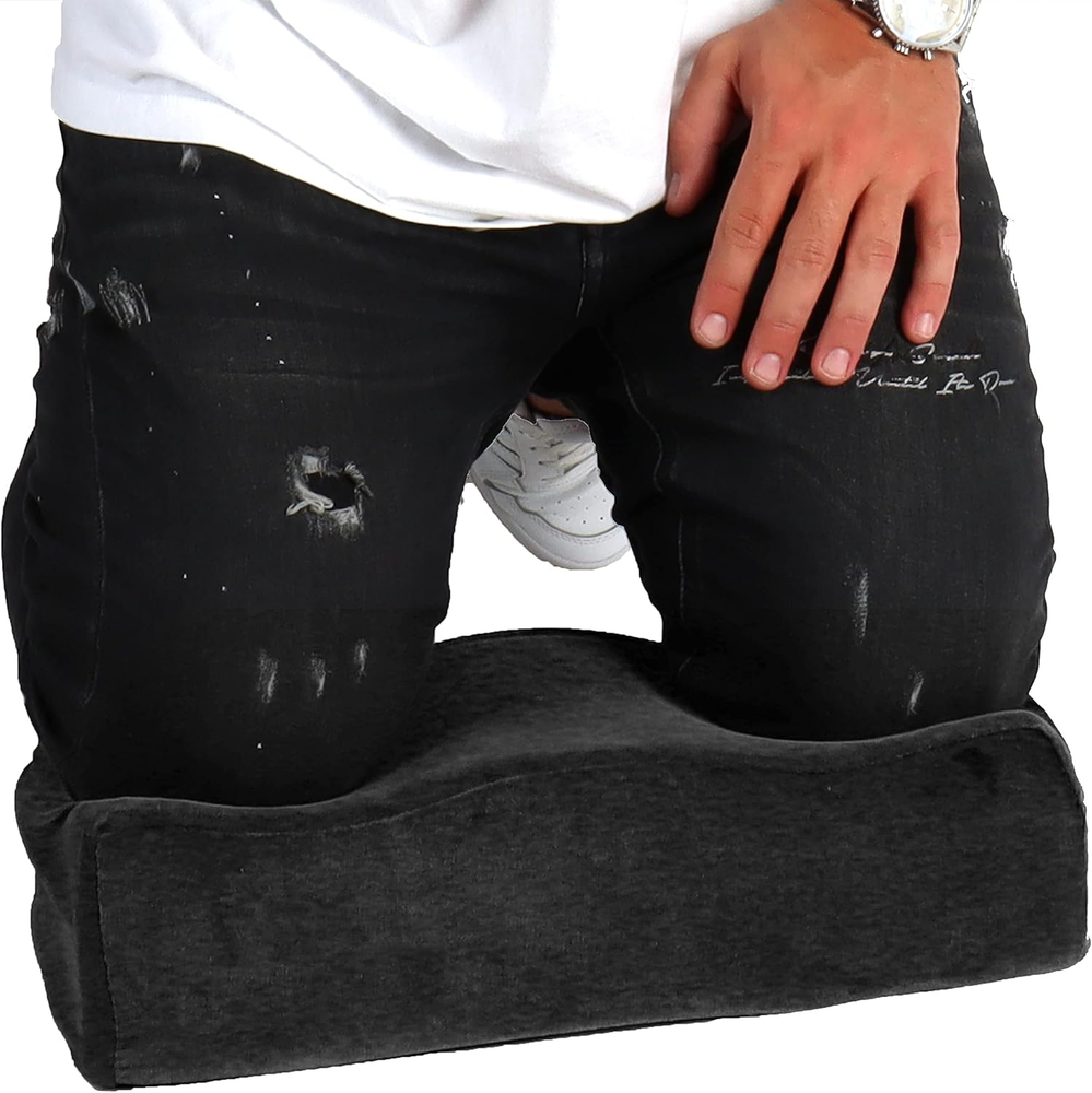 Ultimate Comfort Extra Thick Memory Foam Kneeling Pad - Supportive & Durable Bla