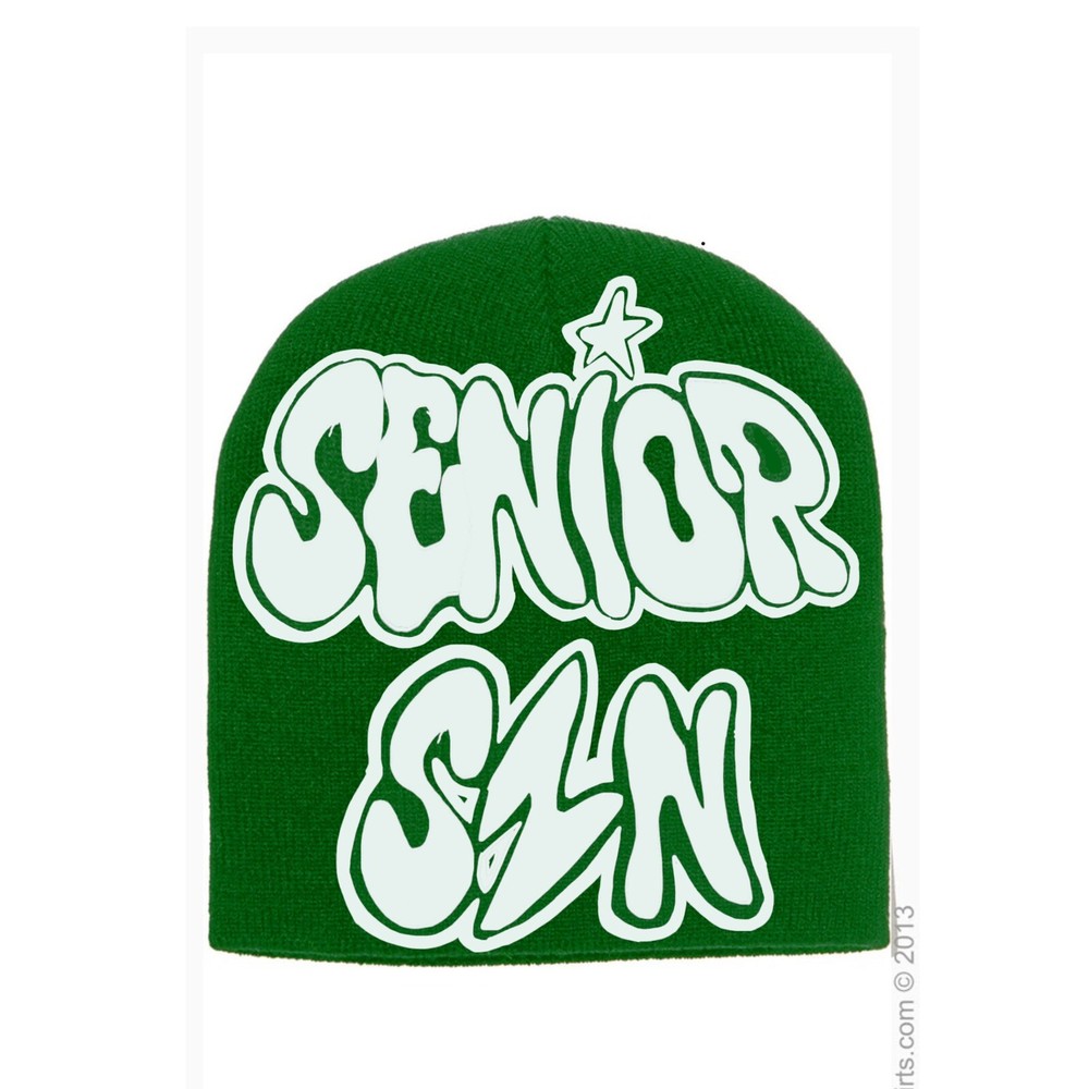 Y2K Senior SZN Beanie in Green