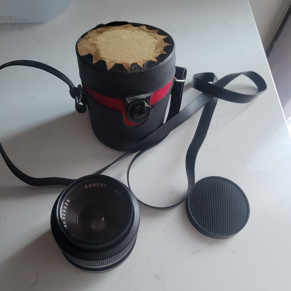 Lente Montaje Kamero Auto 1:2.8 35mm Gran Angular Minolta MD en Buen Estado Estuche