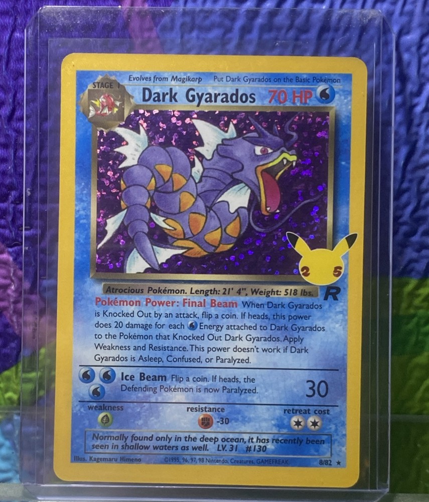 Dark Gyarados 8/82 Celebrations Classic Holo Rare Pokémon Card NM 💎FreeShipping