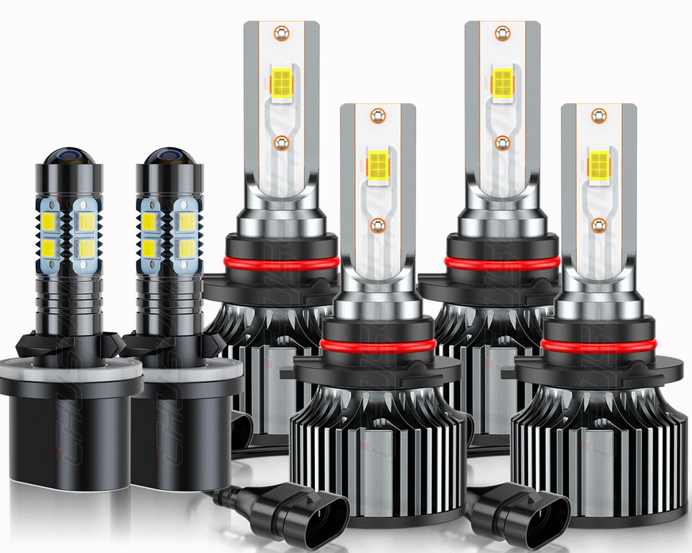 For Cadillac Escalade 2003-2006 LED Hi-Lo Beam Replacement Headlights Fog Light