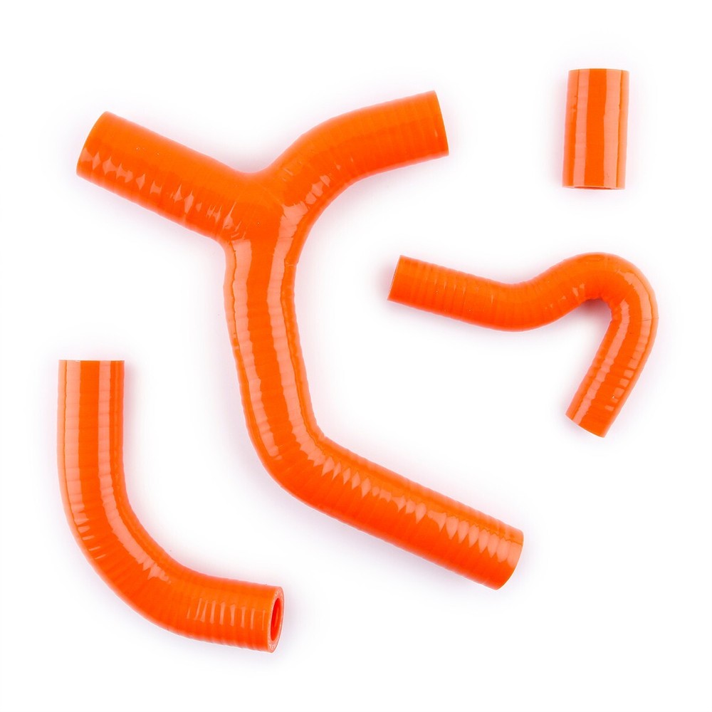 Orange Silicone Radiator Coolant Intake Hose 4Pcs Kit For KTM 450EXC-R 2007-2010
