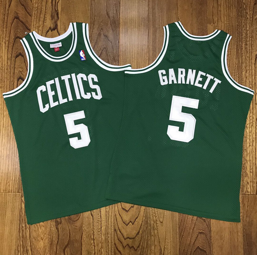 Boston Celtics Kevin Garnet green NBA regular season basketball retro jersey