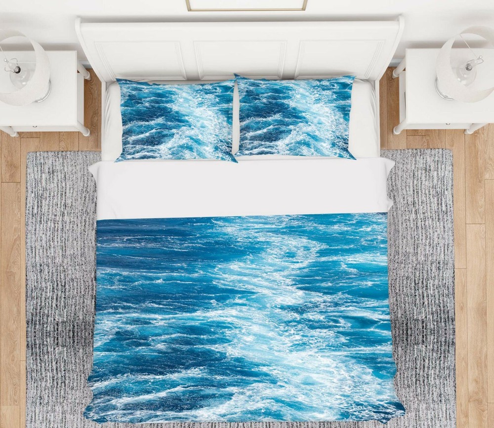 3D Blue Ocean ZHUA503 Bed Pillowcases Quilt Duvet Cover Set Queen King Amy