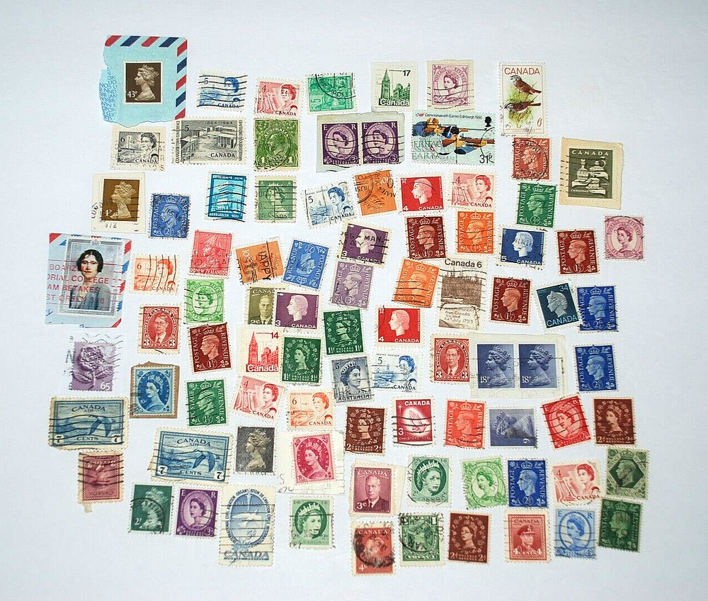 Postage Stamp 300 Lot Used Posted Mixed Collection USA Worldwide Christmas Eire