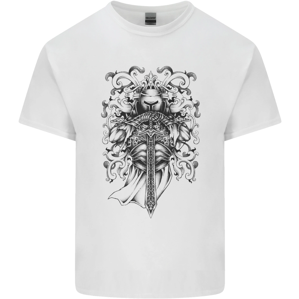 Teutonic Knight St Georges Day Crusader Mens Cotton T-Shirt Tee Top