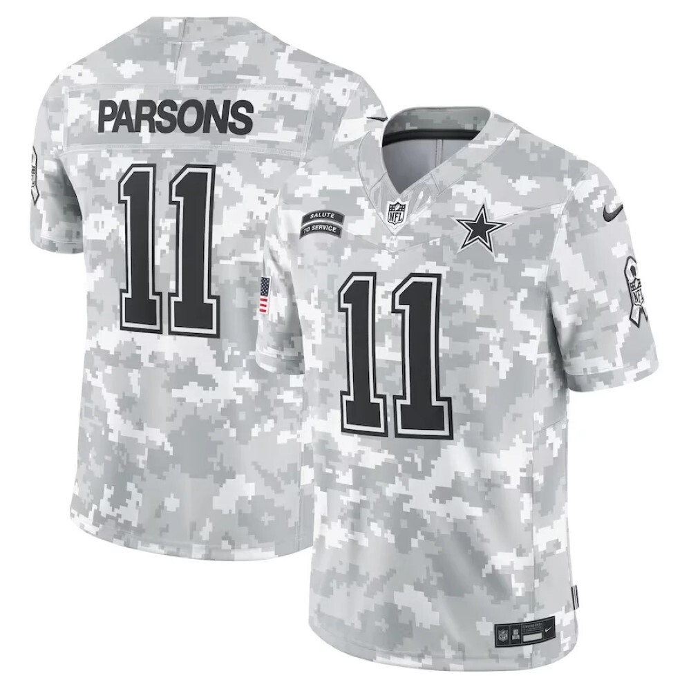 Dallas Cowboys 2024 Salute to Service Arctic Camo Custom Football Jersey