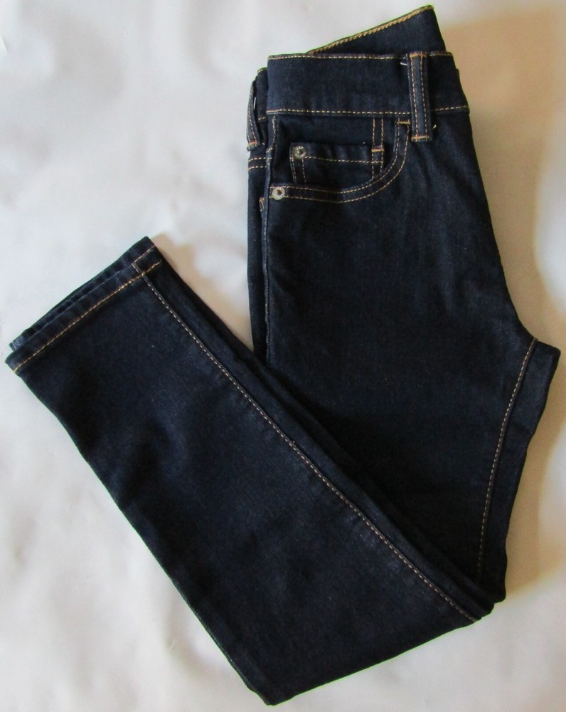 GAP Boys Indigo Blue Stretch Skinny Adjustable Waist Jeans - Boy's Size 7 - NWT