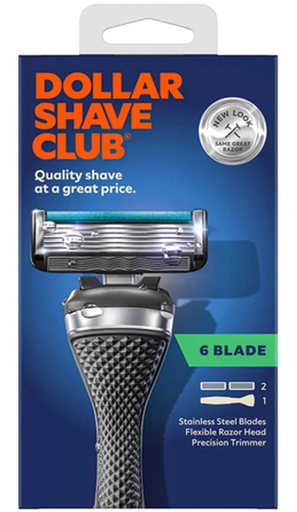 Dollar Shave Club 80131560 Cartridge Razor - Blue/Silver