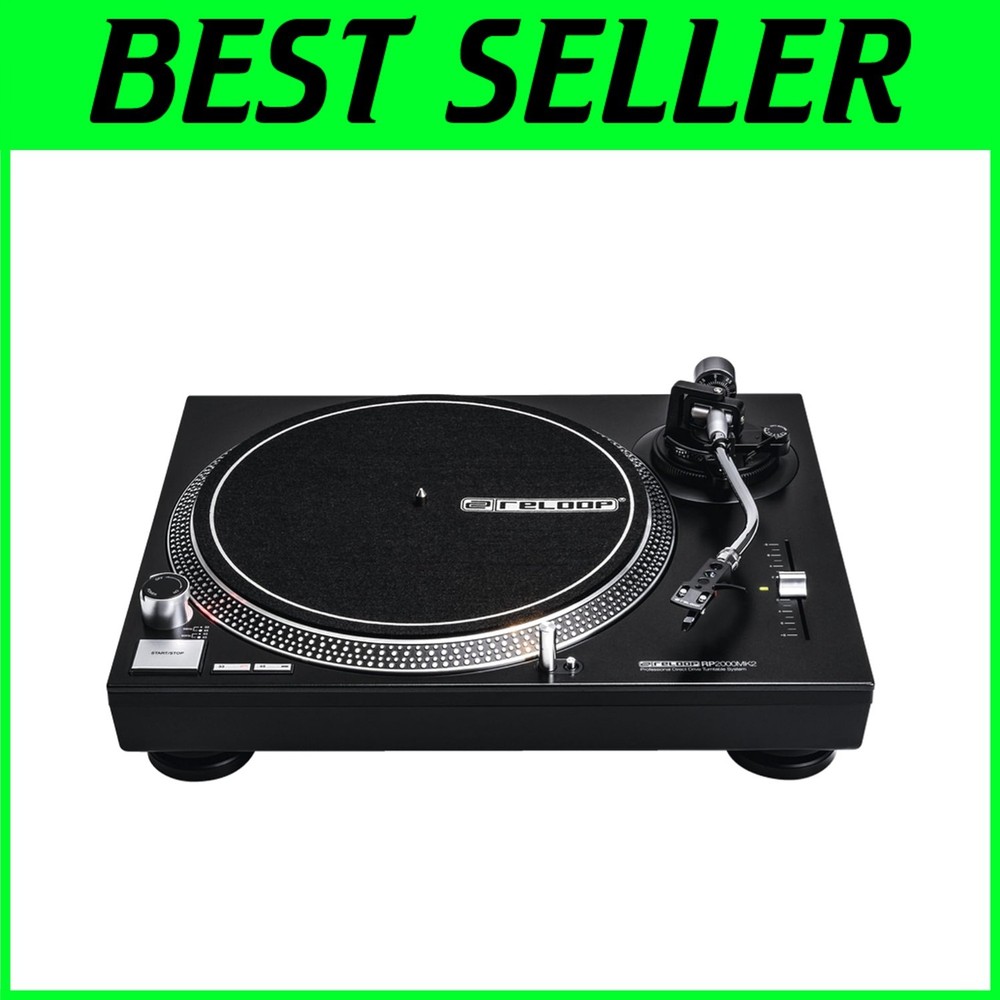 Versatile Professional DJ Turntable with Adjustable Pitch & Built-In Pre-Amp