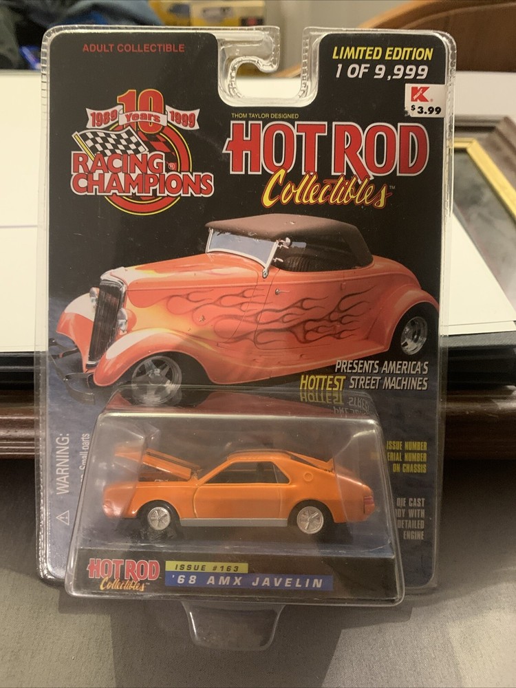 Vintage 1968 AMX Javelin Hot Rod Die-Cast Car by Racing Champions - New in Box