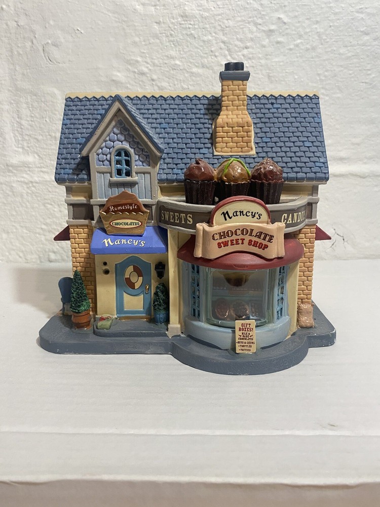 2013 Lemax Nancy Chocolate Sweet Shop Retired Christmas Village Flawed