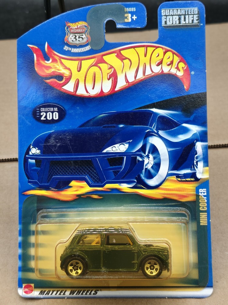 Hot Wheels 1:64 Scale 2003 Series MINI COOPER (GREEN - 5 SPOKES)