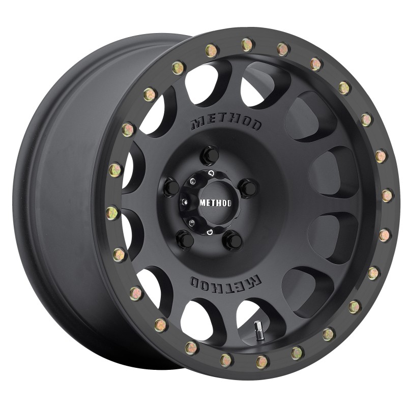 Method Fits MR105 Beadlock 17x8.5 0mm Offset 5x5.5 108mm CB Matte Black