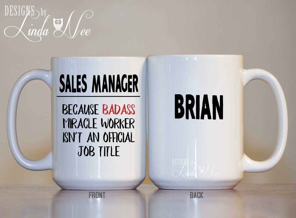 Personalized Sales Manager Mug Gift For Salesman Funny Salesman Mug Sales Quote