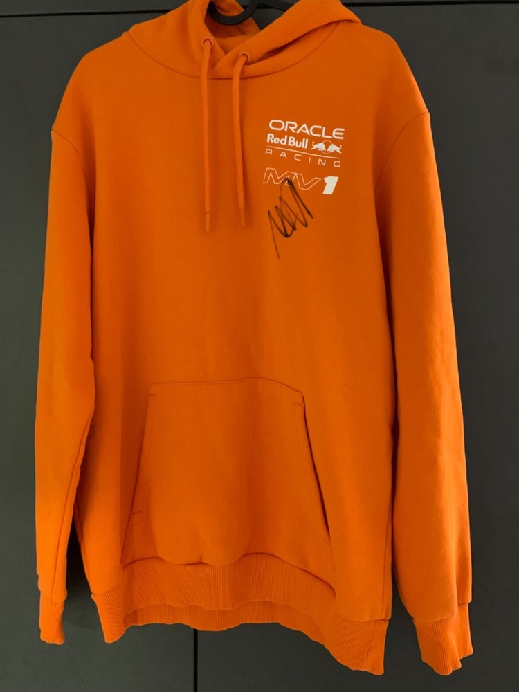 Redbull pullover autographed by Max Verstappen