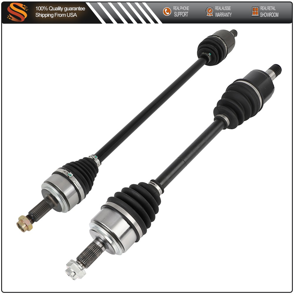 Pair Front Left Right CV Axles for Honda Accord 2.4L 2003 2004 2005 2006 2007