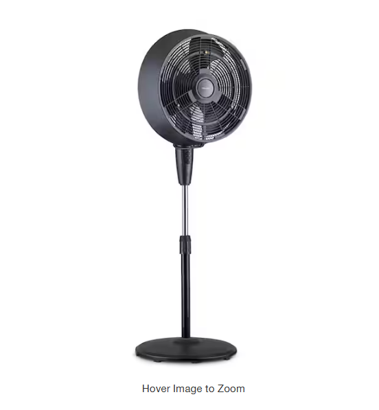NewAir 18 in. 3-Speed Wide-Angle Oscillating Outdoor Misting Fan and -MISSING #2
