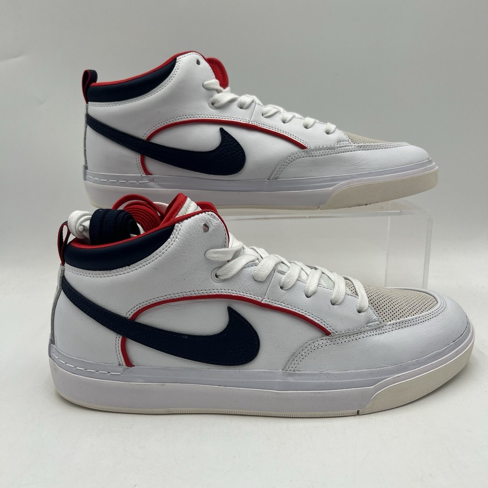 Nike react leo sb size 14 in white midnight navy
