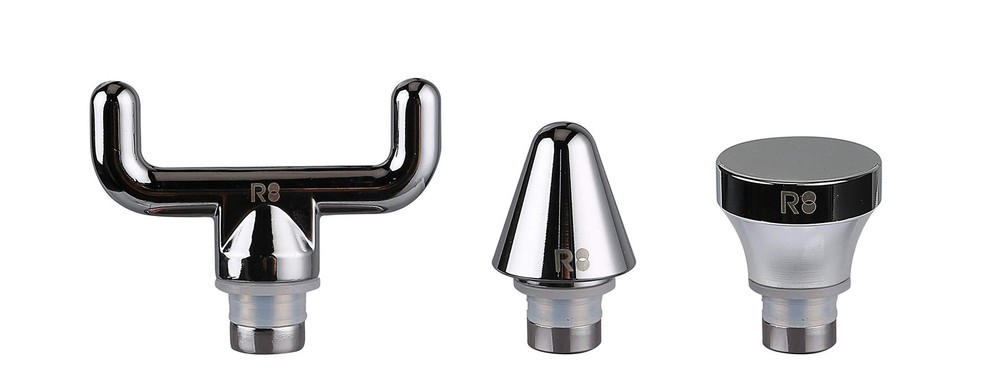 Aluminum Head Attachments, 3 Pack- Bullet, Fork and Flat, with DEEP4s Massage...