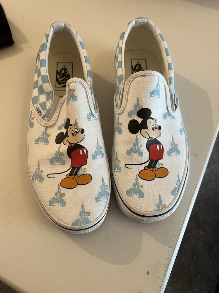 RARE! Mickey Mouse Blue Disney x Vans 50th anniversary 8.5 Men’s