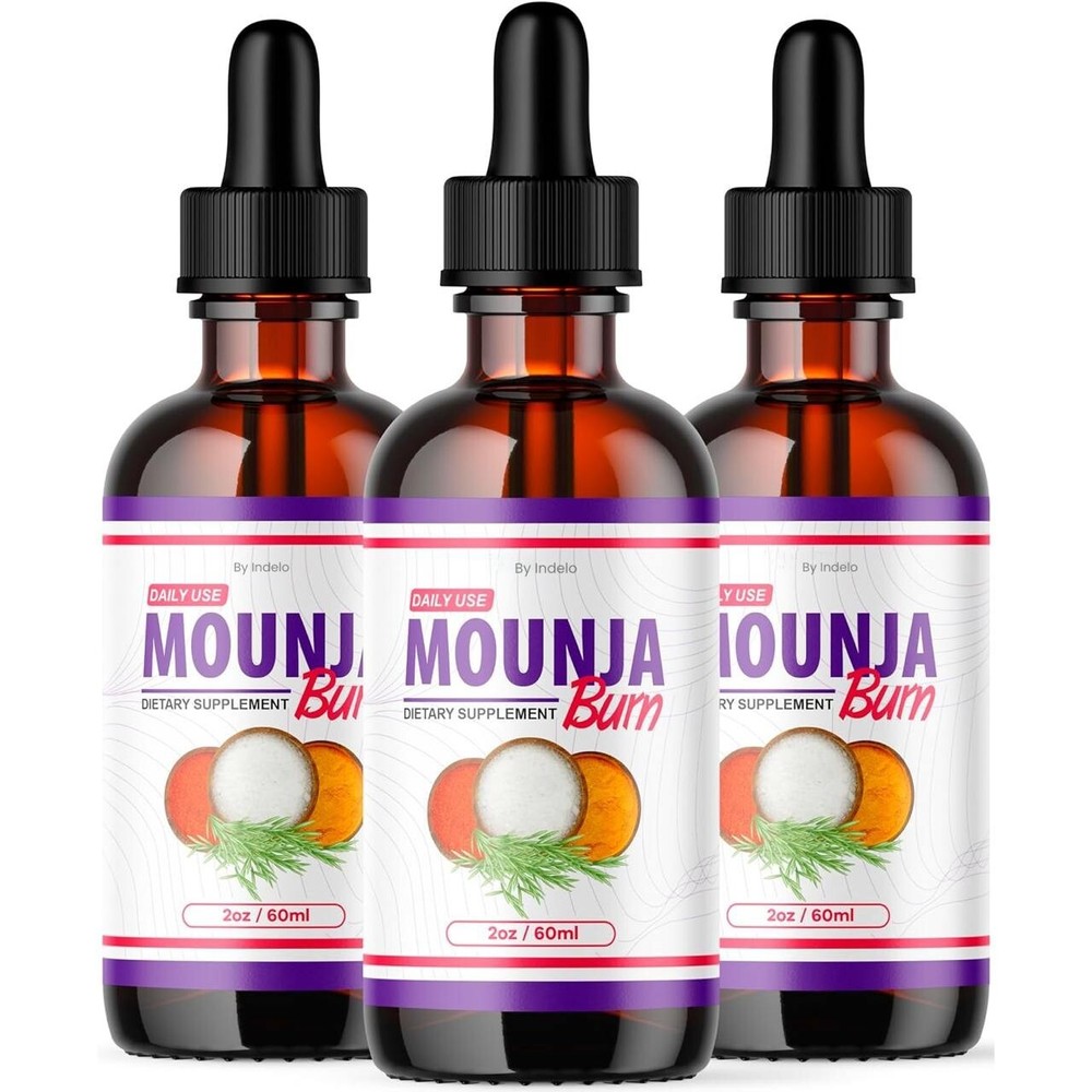 (3 Pack) Mounja Burn Metabolism Drops – MounjaBurn All-Natural, Energy Booster