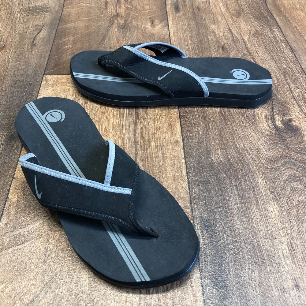 Nike Men's Size 10 Celso Thong Plus Flip-Flops Midnight Black MINT