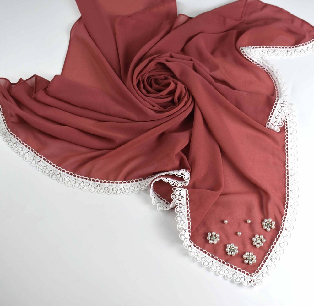 Islamic Women Hijab Chiffon Square Scarf Shawl Wrap Headscarf Turban Muslim Arab