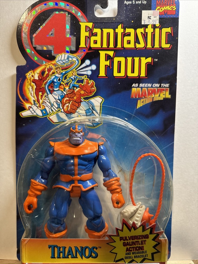 Vintage 1994 Toy Biz Marvel Fantastic Four Thanos Package Error Figure New MOC