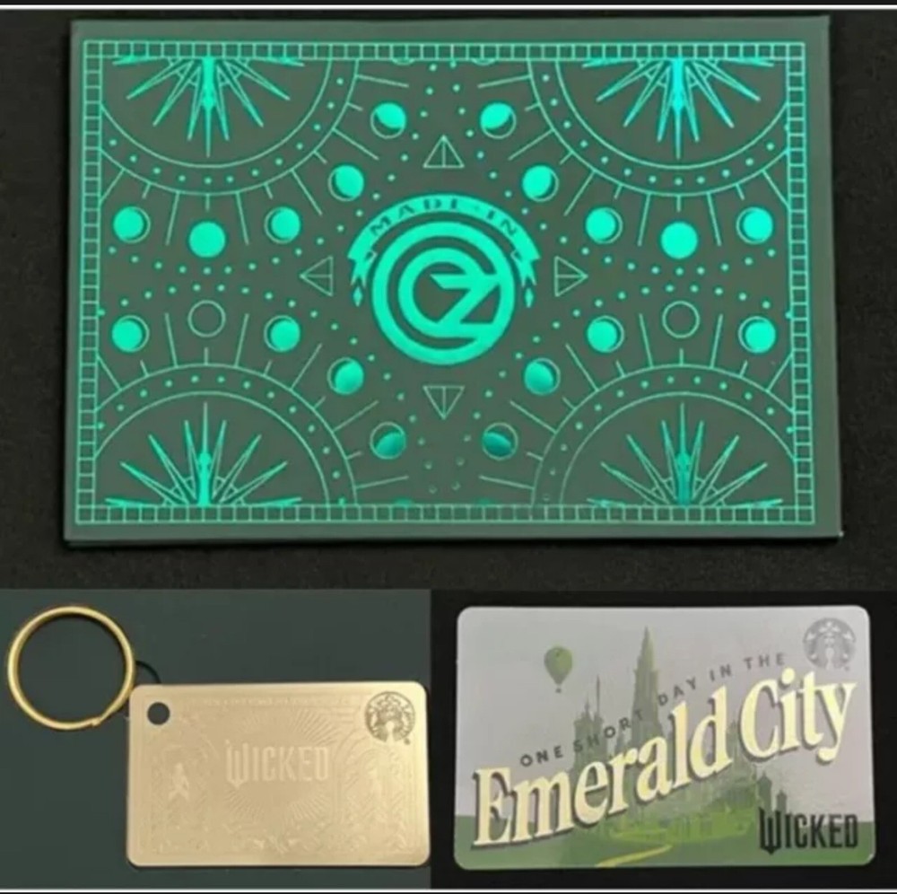 STARBUCKS WICKED MINI METAL GIFT CARD Brand New, No Money $0 BONUS