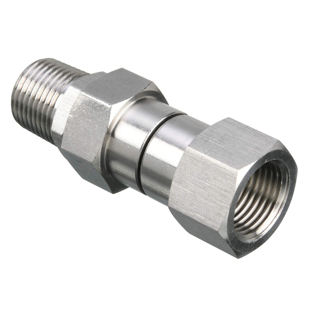 High-Pressure Washer Swivel Fitting 3/8 Inch NPT Male Stainless Steel